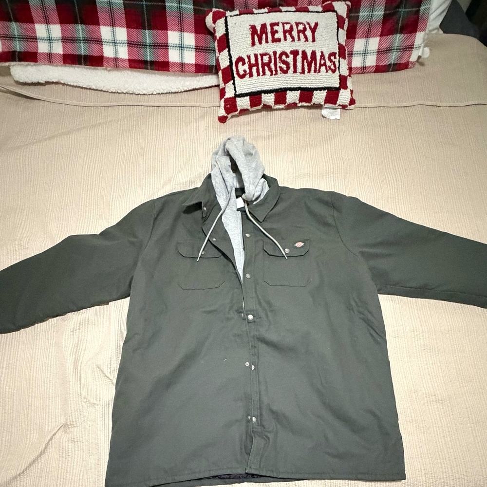 Men's Dickies Hydroshield Duck Hooded Shirt Jacket 3xlt